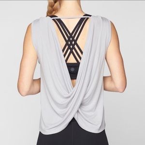 •Athleta• revive drape back tank top